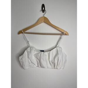 Abercrombie and Fitch Womens Ruched Tiny Top White NWT Tank